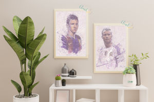 Tranh Treo tường 🎨 Freeship 🎨 Tranh vẽ số hóa bằng bút bi chân dung ca sĩ Mỹ Tâm