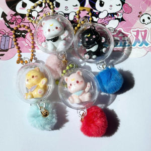 Hộp 1 Móc khóa móc điện thoại nhân vật hoạt hình Kuromi Melody Cinnamoroll Pompompurin Hello Kitty đáng yêu