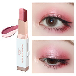 Magic Nude Makeup Two Color Eye Shadow Stick Velvet Gradient Dual Color Eyeshadow Stick Easy Blend Eye Makeup Lazy Person Two Tone Eyeshadow Natural Look Smudge Proof Long Lasting Gradient Color Eyeshadow Stick
