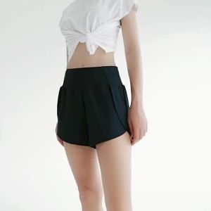 Women's Plus Size Fitness Yoga Shorts: High Waist & Quick Dry