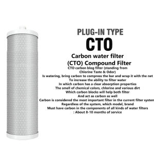 WJT 3 Stage Water Filter with Socket PP+UDF+CTO 10 Inches Activated Carbon Filter Element Home Water Purification Replacement Filter set