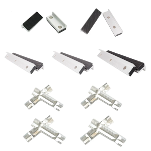 2 cái nhôm Vise hàm với cao su từ tính Pad Bìa Vise bảo vệ cho chế biến gỗ làm ống nước làm đồ trang sức