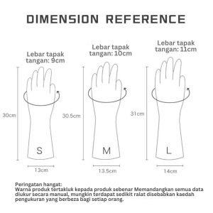 SBB_Clearance Dishwashing Gloves Waterproof Housework Kitchen Scrub Cleaning Sarung Tangan Getah (清货)厨房家务手套