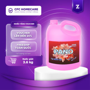 Nước giặt Pano thơm mát tiết kiệm Can to 3.8KG phù hợp cho quần áo thường ngày