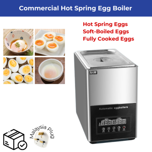 Commercial Hot Spring Egg Boiler – Stainless Steel Automatic Egg Cooker with Digital Temperature Control