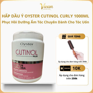 Kem ủ tóc OYSTER COSMETICS Cutinol Plus Curly Elastin & Jojoba Phục Hồi Tóc Uốn 1000ML chính hãng
