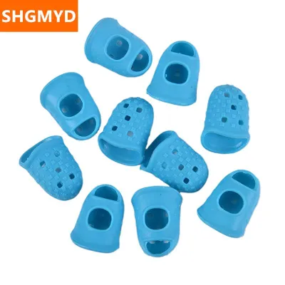 [COD] SHGMYD 10PCS Finger Sleeve Silicone Glove AntiSlip Finger Protection Guitar Accessories