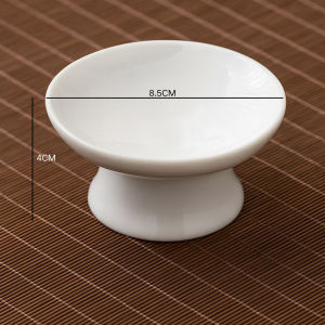 พานเชิง หรือของตกแต่ง จานเชิงถวายพระ จานเซรามิก จานเชิงขาตั้งทรงเตี้ย ถ้วยเซรามิกสไตล์ญี่ปุ่น ดีไซน์เรียบหรู หรือประดับตกแต่งบ้าน ทนทานไม่แตกง่าย