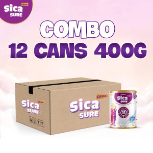 Box of 12 cans of Sicasure Calcium 400g to increase height for children over 3 years old