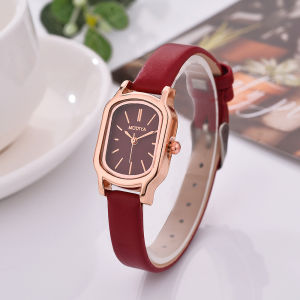 HOKI33 - Jam Tangan Wanita JW01[Bisa COD] Jam Tangan Wanita Model Terbaru 2025- Jam Tangan Kulit Mini Elegant - Jam Tangan Wanita Kekinian - Jam Tangan Korea Style - Jam Tangan Kulut Square Dial - Jam Tangan Anak Remaja Kekinian Trend Sekarang -