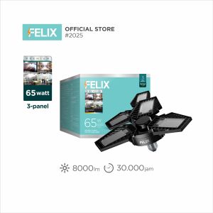 FELIX PREMIUM LED 65W Putih Super Terang Hemat 90% Bohlam Lampu E27 Setara 800W Garansi 3 Tahun