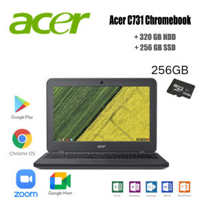 Acer C731 Chromebook 1.6GHz ChromeOS 4GB RAM 16GB SSD Window 10 Pro | Intel Celeron 11.6" IPS HD Office Ready