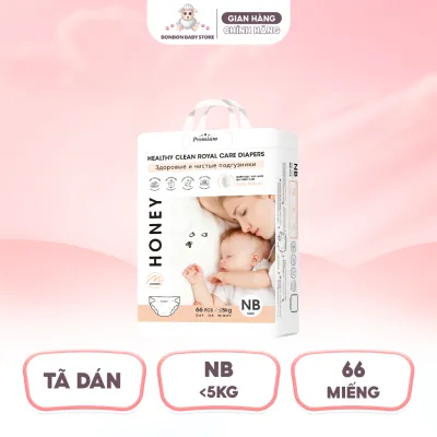 [2 BỊCH] Tã Bỉm Dán/Quần Honey Premium Chính Hãng Đủ Size Cho Bé Thoải Mái 4-20kg