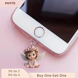 PHYTR HOT Cute Animal Phone Dust Plug Acrylic Accessories Decoration Dust Protection Stopper For Iphone Type-C Phone Charge Port