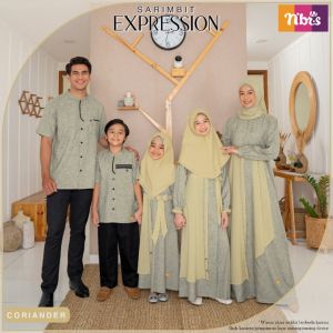 SARIMBIT NIBRAS EXPRESSIONS CORIANDER KELUARGA RAYA COUPLE NIBRAS KELUARGA MUSLIM TERBARU 2022