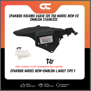 SPAKBOR KOLONG VARIO 125 150 CBS ABS ISS KZR 2012-2025 MODEL NEW V2 + EMBLEM STAINLESS