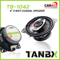 TANBX TB-1042 | 4" Coaxial Speaker 250W | 3-Way Coaxial Speaker | TANBX Speaker 4inch Car Speaker Tweeter Car Audio Speaker Kereta 4inch. 
