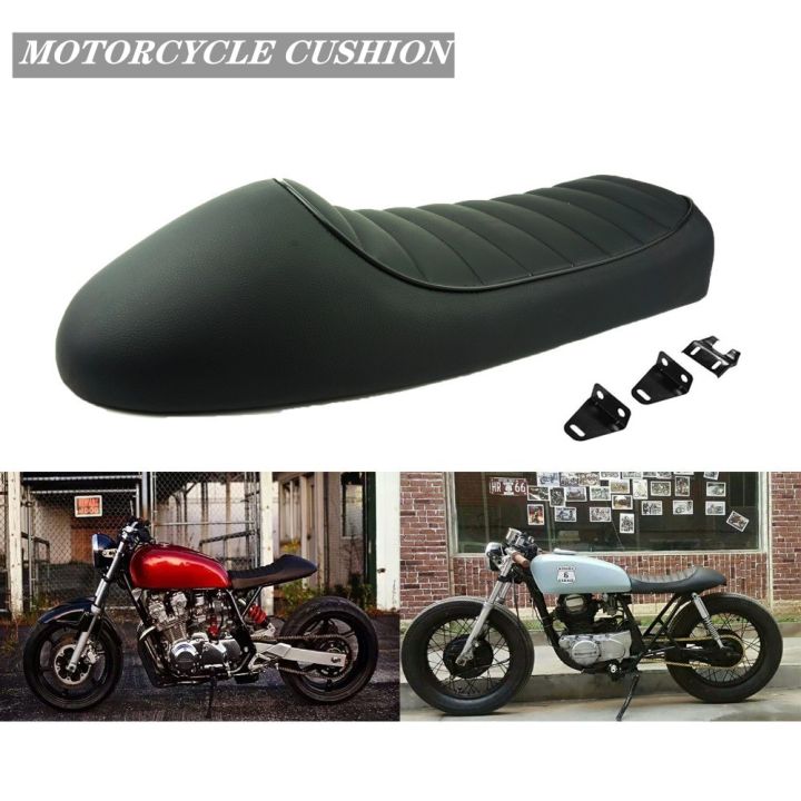 Motorcycle Seats Retro Leather Universal Cafe Racer Seat Hump