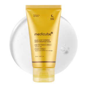 Medicube Kojic Acid Turmeric Night Wrapping Mask 75ml Overnight Wrapping Mask Morning Shed Turmeric Niacinamide Vitamin C
