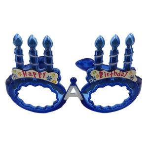 LED Light Up Glasses Glowing Birthday Cake Glasses Frame for Kids Adults Birthday Halloween Christmas Holiday Parties