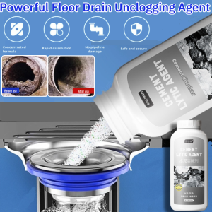 Powerful Floor Drain Unclogging Agent For Cement Clogs Bathroom Kitchen Floor Drain Pipe Unclogging Powder