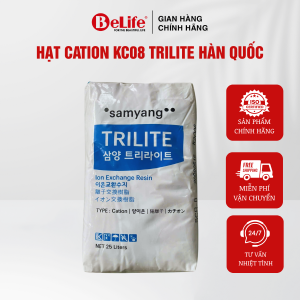Hạt Cation Trilite KC08 Hàn Quốc làm mềm nước xử lý nước cứng tái sinh hệ thống lọc (Bao 25 lít)