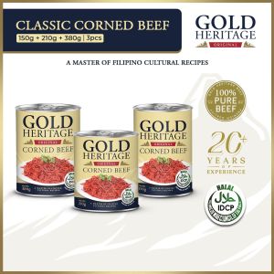 Gold Heritage Corned Beef Trial Pack (150g + 210g + 380g) Grocery Set Package Canned Goods Canned Meat