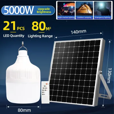 KKSKY 80000W Solar Light Bulb Outdoor Led Portable Solar Garden Lamp Yard Hiking Tent Fishing Camping Emergency