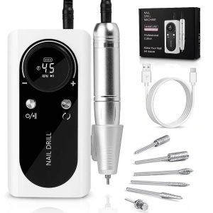 FZC 45000 RPM Electric Nail Drill Machine Kit Portable Rechargeable For Gel Nails Polishing Manicure Salon Tool
