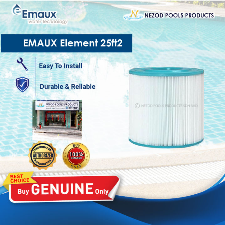 EMAUX Cartridge Filter Element 25ft2 （ CF25 ) SWIMMING POOL FILTRATION NEZOD POOLS Lazada