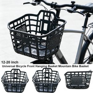 MIRELINA Cố định và bền bỉ Giỏ xe đạp phía sau Dễ dàng cài đặt Nhựa Giỏ xe đạp cỡ lớn Đen Giỏ xe đạp leo núi Phụ kiện xe đạp gấp cho trẻ em