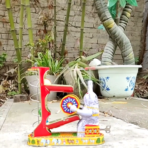 Retro Elephant on Tin Acrobatics Wind Up Toy Decorative Wind up Toy Collectible Gift Window Desktop Decoration