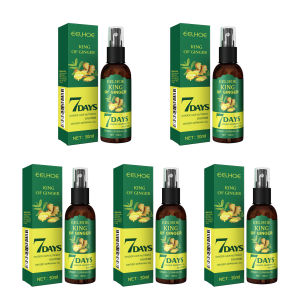 【ซื้อ 1 แถม 1】Eelhoe 7วันขิงเซรั่มการเจริญเติบโตของเส้นผมนวดบำรุงดูแลเส้นผมหนา50มล.