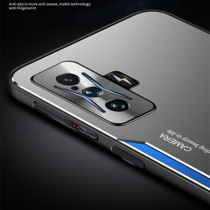 For POCO F4 GT Case PC Aluminum Alloy Back Plate Silicone Cover For Xiaomi POCO F4 F3 GT Redmi K50 K40 Gaming Shockproof Bumper