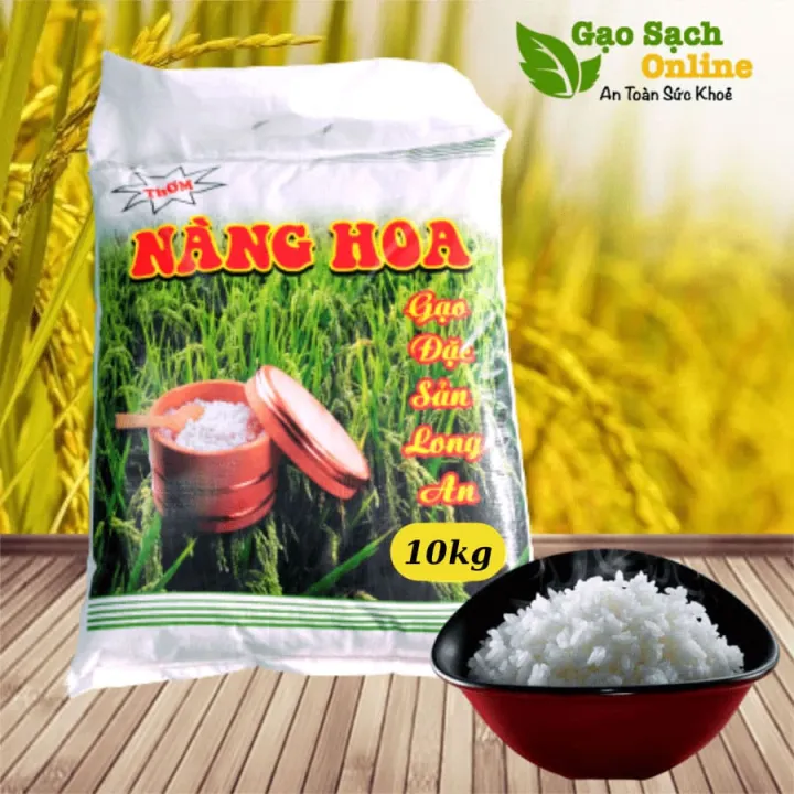 COMBO 5KG GẠO THƠM NÀNG HOA DẺO CƠM MÙI THƠM ĐẶC SẢN LONG AN