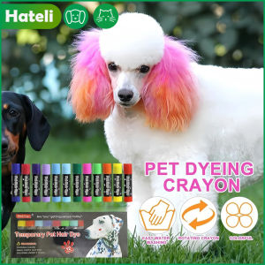 Hateli 12 chiếc bút đánh dấu thuốc nhuộm lông chó có thể giặt an toàn cho thú cưng dụng cụ cắt cá nhân bút lông động vật sơn tạm thời cho cún con Mèo Thỏ ngựa kỳ nghỉ cosplay quà tặng sinh nhật để những người yêu thú cưng bút chì màu Tạo Kiểu Tóc 12 màu