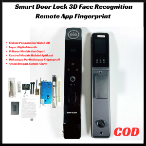 Smart Door Lock 3D Face Recognition Remote App Fingerprint / bergaransi / keamanan tinggi / cod