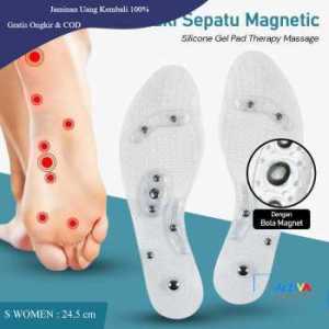 Sunvo Insole Sepatu Alas Kaki Orthopedic Magnetic Silicone Gel Pad S Men 26cm - Sn18