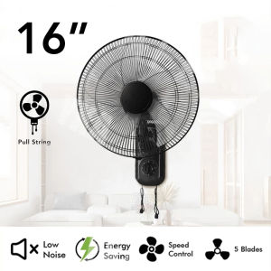 SG 【IN STCOK】Kipas Dinding mounted home restaurant remote control Silent wall fan Pure copper motor Wall Fan