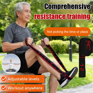 [Strengthen Waist and Leg Strength] Middle-Aged and Elderly People Fitness Resistance Bands Rehabilitation Strength Training Elastic Band Yoga Stretching Belt