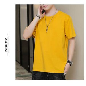 Plain T Shirts Mens T-shirts Are Simple Comfortable Quality Cotton With Short Sleeves White Round Neck Tshirt for Men Korean Fashion Mens Top Shirt for Men