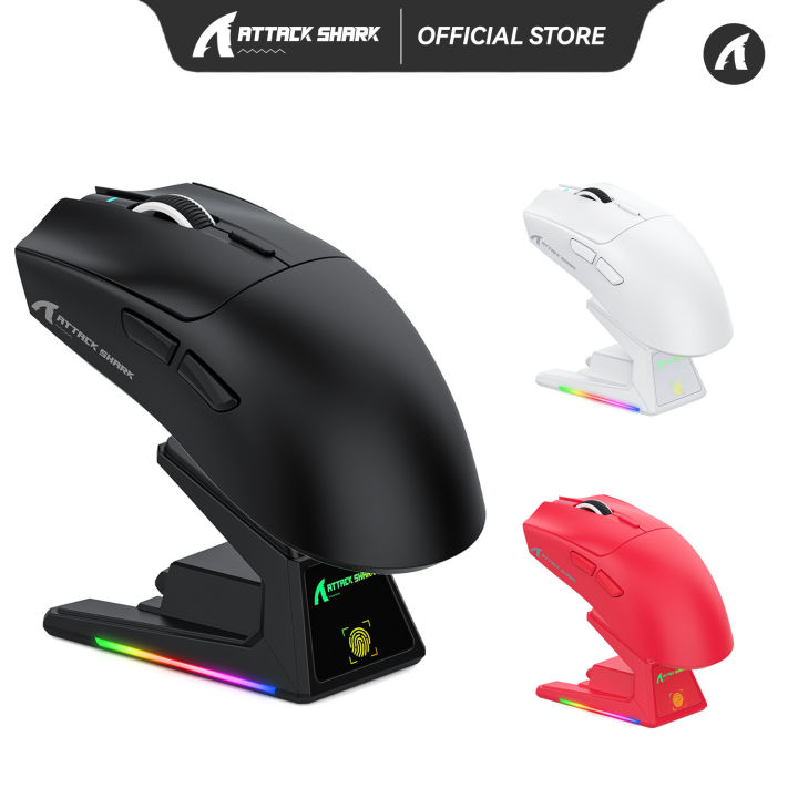 Tấn Công cá mập X1 tri-chế độ chuột chơi game với Touchpad RGB đế sạc ...
