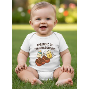 Comfortable Baby Bodysuit Little Barbecue Learner Size P M G GG