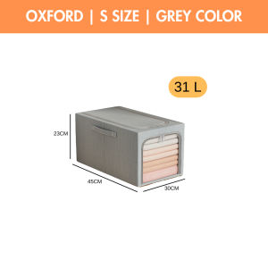 Large Storage Box With Steel Frame Blanket Clothes Pants Storage Box Drawer Wardrobe Organizer Bekas Simpan Toto