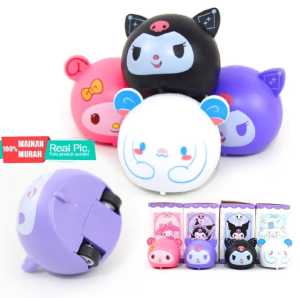 Action Figure KUROMI x MY MELODY - pull back car Miniatur Pajangan Topper Kue Mainan Hello Kitty Kurumi Melodi Cinnamoroll