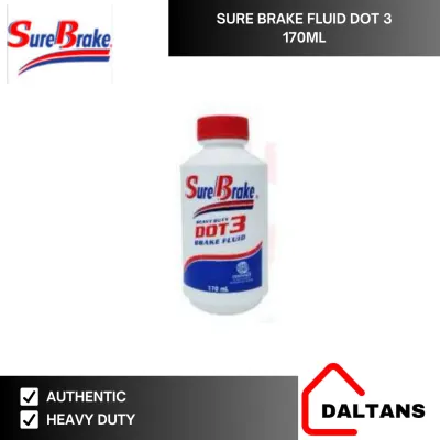 SURE BRAKE MOTO DOT 3 BRAKE FLUID 900ML 300ML 170ML UNIVERSAL USE