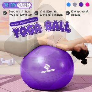 Bóng Tập Yoga KÈM BƠM An Toàn 75cm - Dành Cho Mọi Lứa Tuổi Chịu Áp Lực Cao An Toàn Khi Sử Dụng