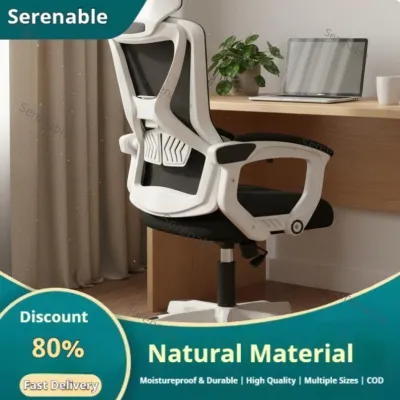 Serenable Support Ergonomic Office Chair Adjustable Headrest Reclining Desk Chair for Students Gamers Dorm Room