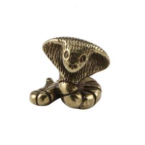 2025 Snake Years Coppers Statue Chinese Zodiacs Cobras Figurine Ornament Car Dashboards Room Desktop Decoration