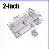 P PMC Chốt Khóa Cửa TRƯỢT K09 - Then Cửa Bằng INOX full ốc vít Bản Lề Then Chốt Gài Khoá Cửa Có Tay Cầm Bằng 100% INOX-012